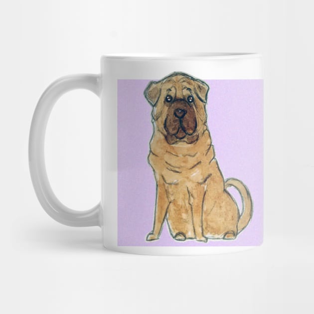 Shar pei dog by bitingnclawing